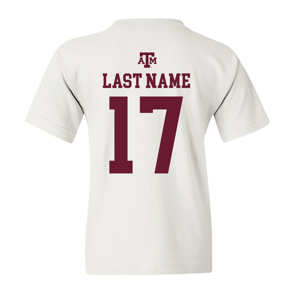 Texas A&M - NCAA Football : Ryan Henderson - White Out 2026 Youth T-Shirt-1