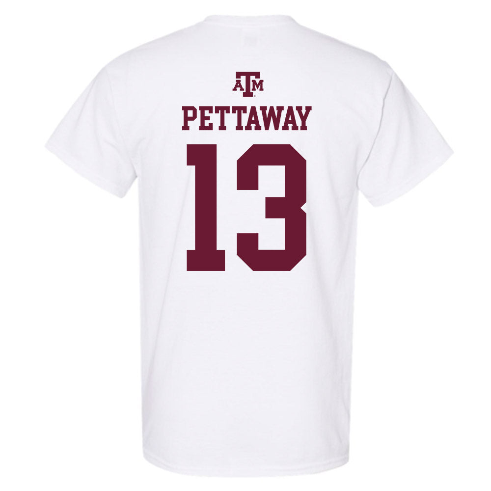 Texas A&M - NCAA Football : Deyjhon Pettaway - White Out 2026 T-Shirt-1