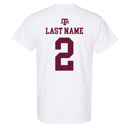 Texas A&M - NCAA Baseball : Nico Partida - White Out 2026 T-Shirt-1