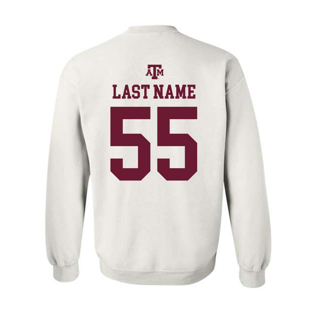 Texas A&M - NCAA Football : Ar'maj Reed-Adams - White Out 2026 Crewneck Sweatshirt-1