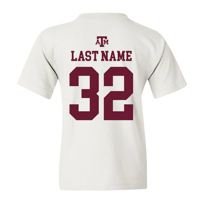 Texas A&M - NCAA Football : Taiyion King - White Out 2026 Youth T-Shirt-1