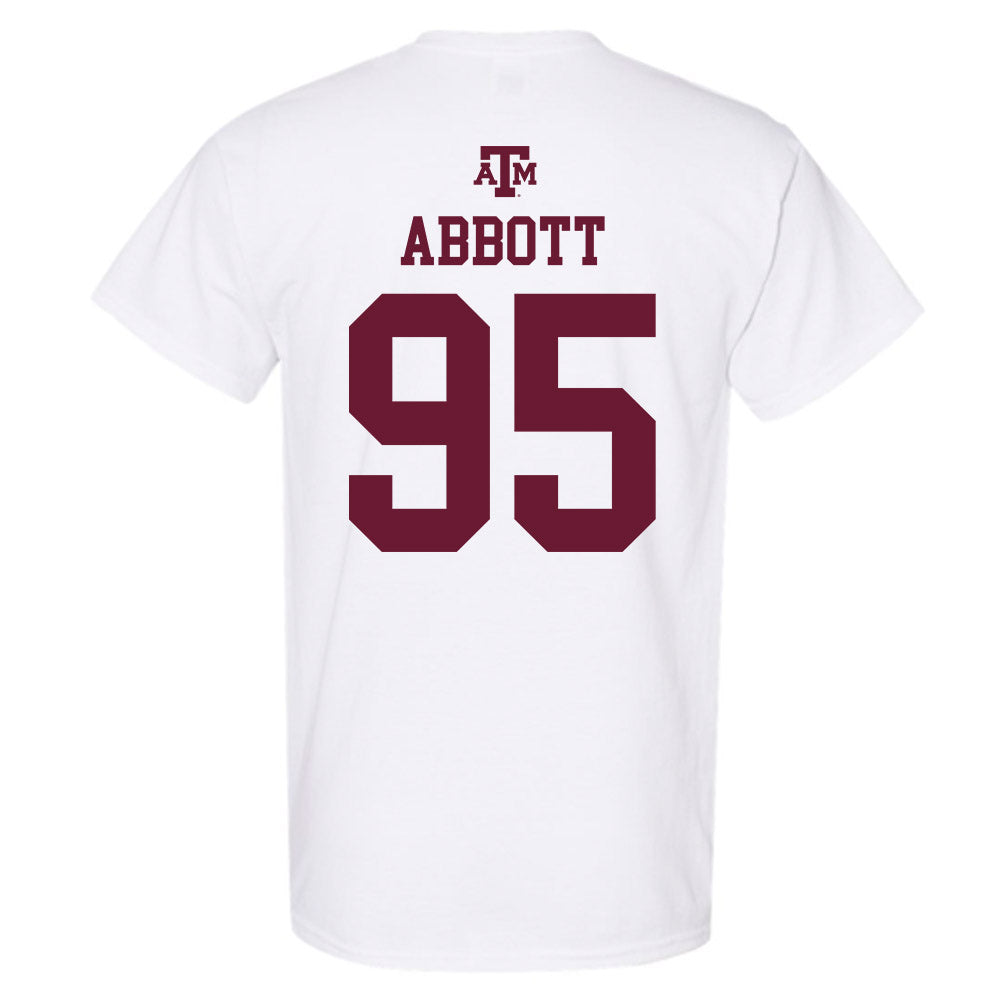 Texas A&M - NCAA Football : Alex Abbott - White Out 2026 T-Shirt-1
