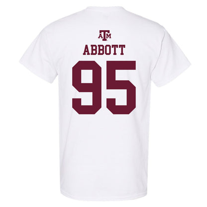 Texas A&M - NCAA Football : Alex Abbott - White Out 2026 T-Shirt-1