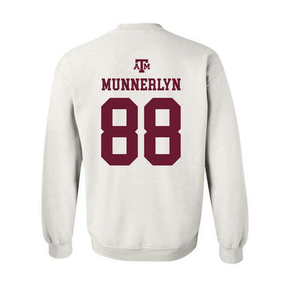 Texas A&M - NCAA Softball : Kate Munnerlyn - White Out 2026 Crewneck Sweatshirt-1