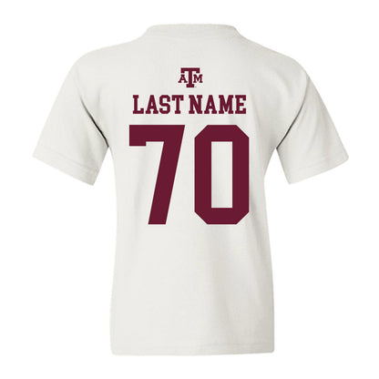 Texas A&M - NCAA Football : Robert Bourdon - White Out 2026 Youth T-Shirt-1