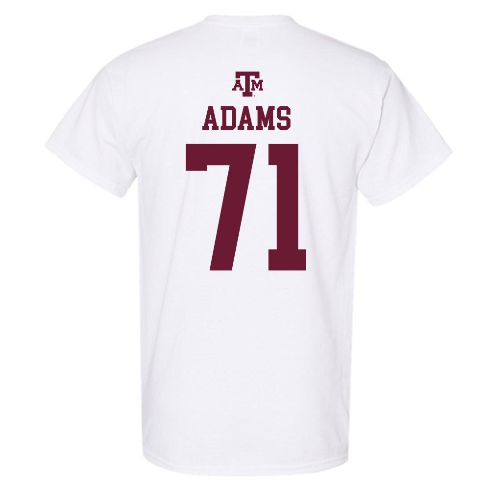 Texas A&M - NCAA Football : Tyree Adams - White Out 2026 T-Shirt-1