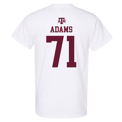 Texas A&M - NCAA Football : Tyree Adams - White Out 2026 T-Shirt-1