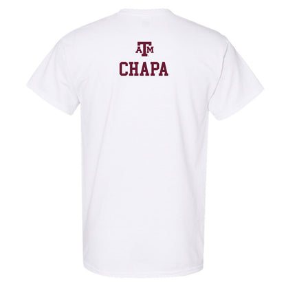 Texas A&M - NCAA Men's Track & Field : Gavin Chapa - White Out 2026 T-Shirt-1