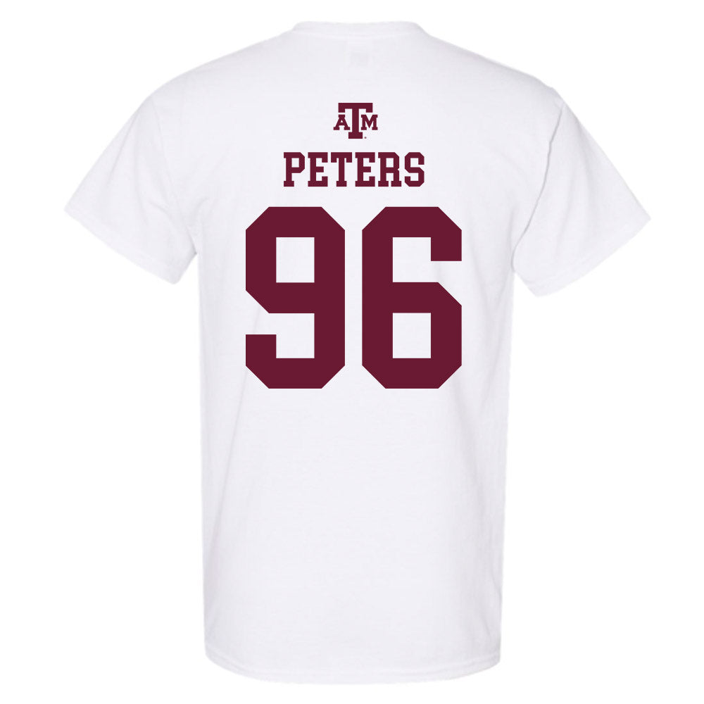 Texas A&M - NCAA Football : Waylon Peters - White Out 2026 T-Shirt-1