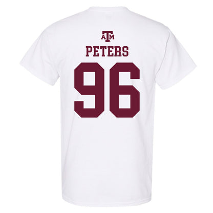 Texas A&M - NCAA Football : Waylon Peters - White Out 2026 T-Shirt-1