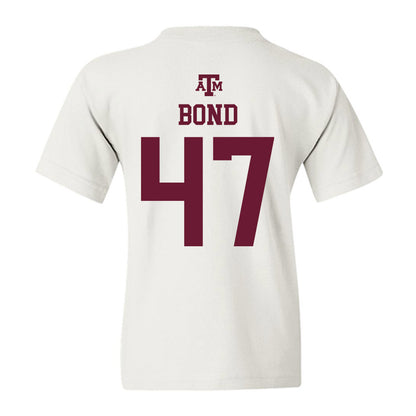 Texas A&M - NCAA Football : Randy Bond - White Out 2026 Youth T-Shirt-1