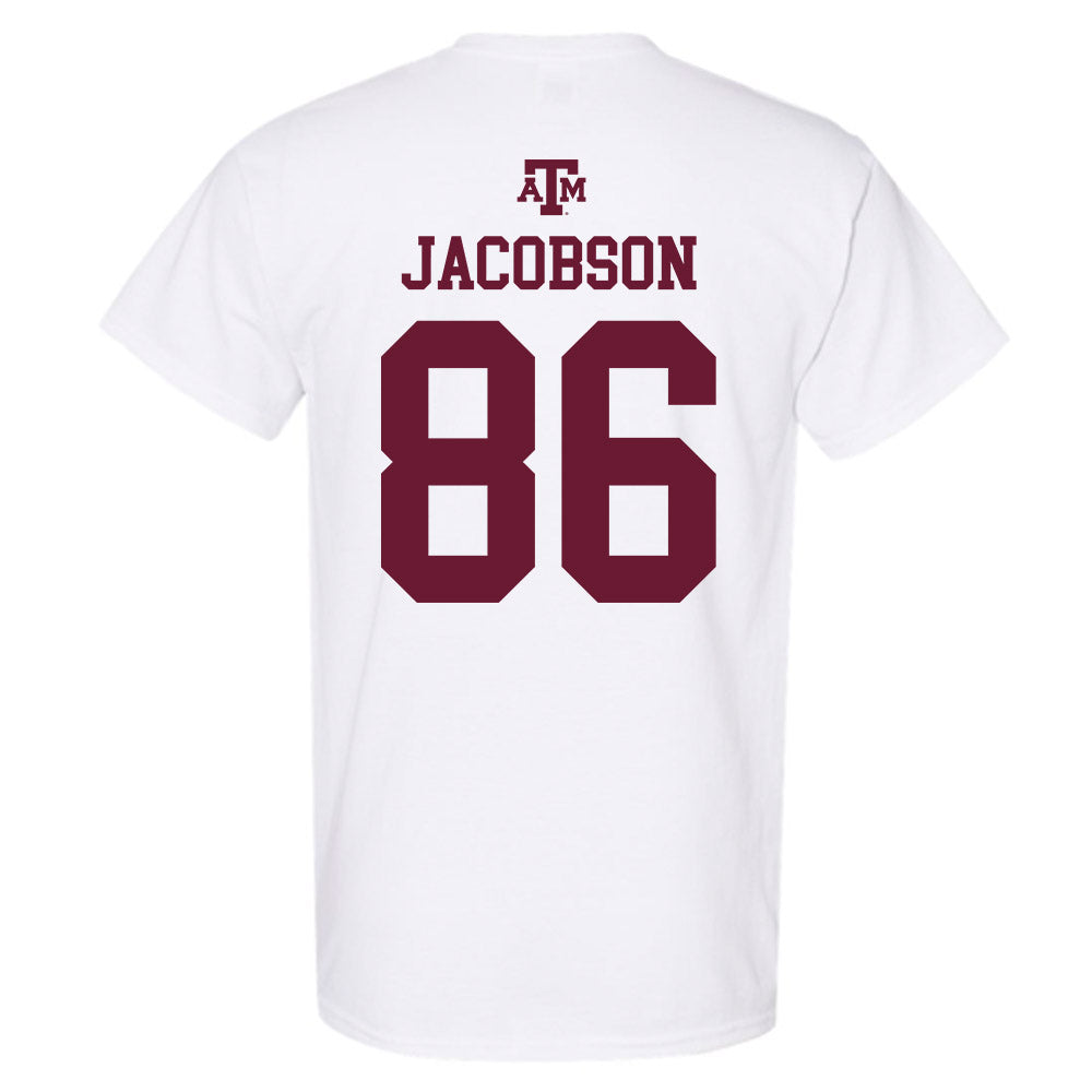 Texas A&M - NCAA Football : Evan Jacobson - White Out 2026 T-Shirt-1