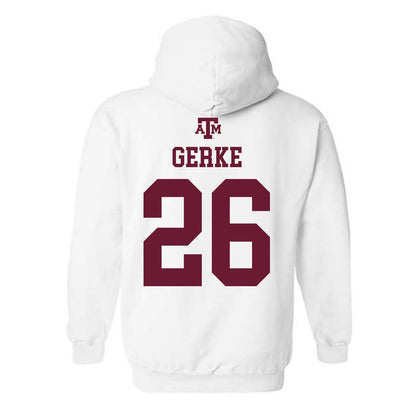 Texas A&M - NCAA Football : Layne Gerke - White Out 2026 Hooded Sweatshirt-1