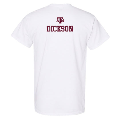 Texas A&M - NCAA Women's Track & Field : Camryn Dickson - White Out 2026 T-Shirt-1