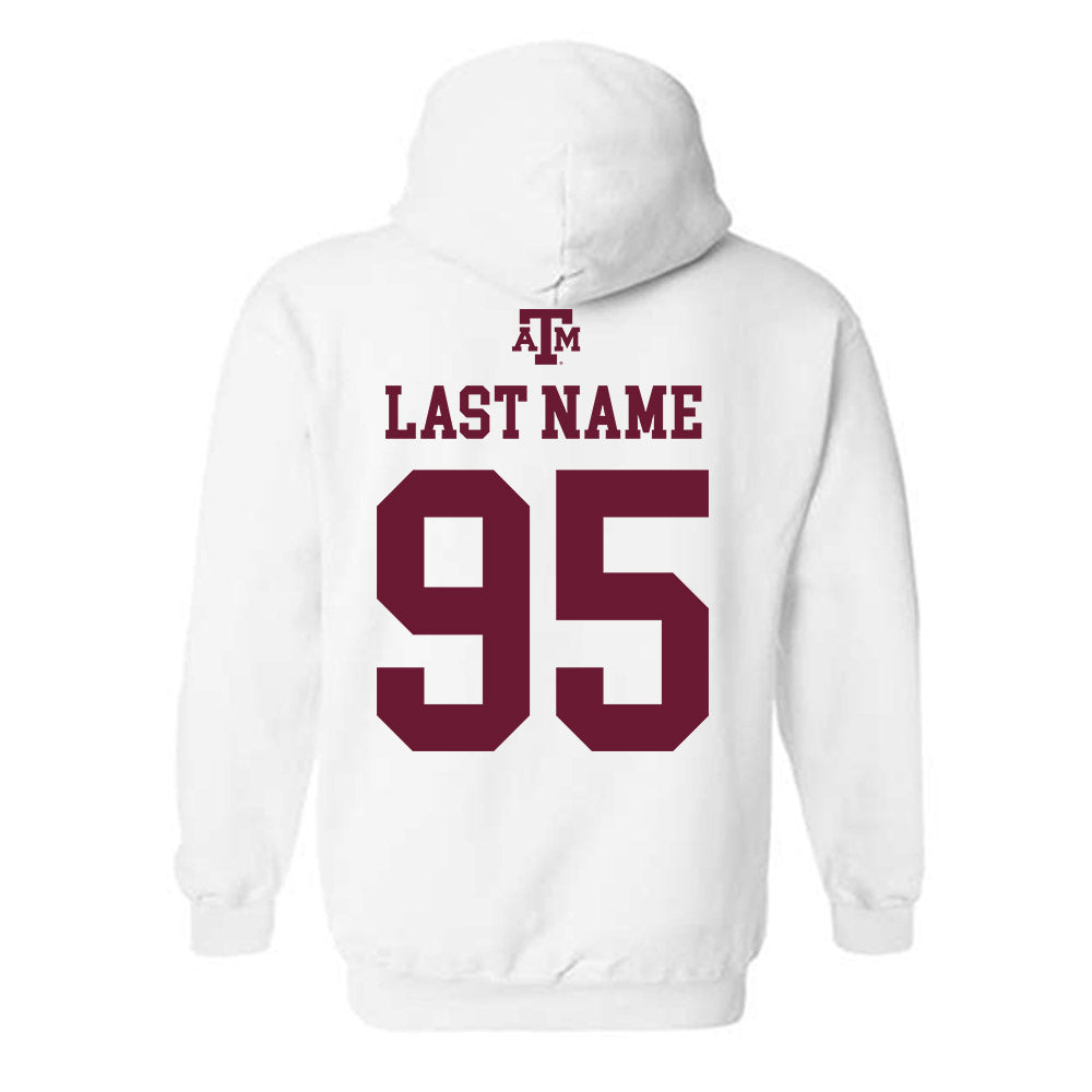 Texas A&M - NCAA Football : Alex Abbott - White Out 2026 Hooded Sweatshirt-1