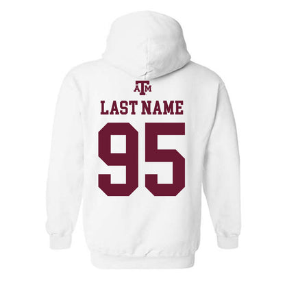 Texas A&M - NCAA Football : Alex Abbott - White Out 2026 Hooded Sweatshirt-1