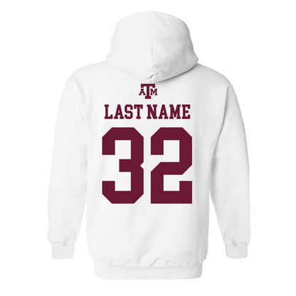 Texas A&M - NCAA Baseball : Hunter Bond - White Out 2026 Hooded Sweatshirt-1