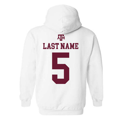 Texas A&M - NCAA Football : Amari Daniels - White Out 2026 Hooded Sweatshirt-1
