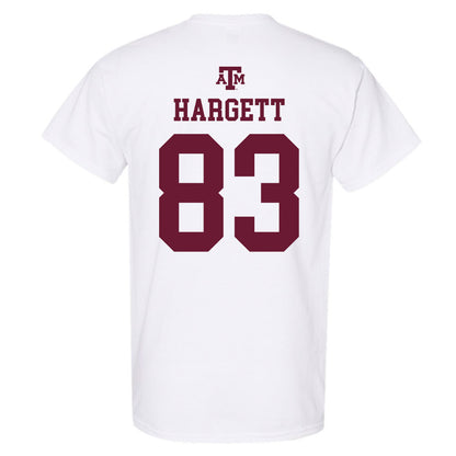 Texas A&M - NCAA Football : Will Hargett - White Out 2026 T-Shirt-1