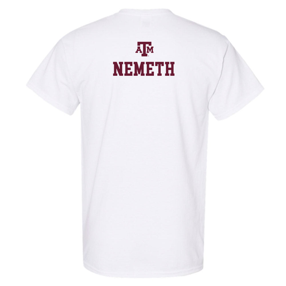Texas A&M - NCAA Equestrian : Clara Nemeth - White Out 2026 T-Shirt-1