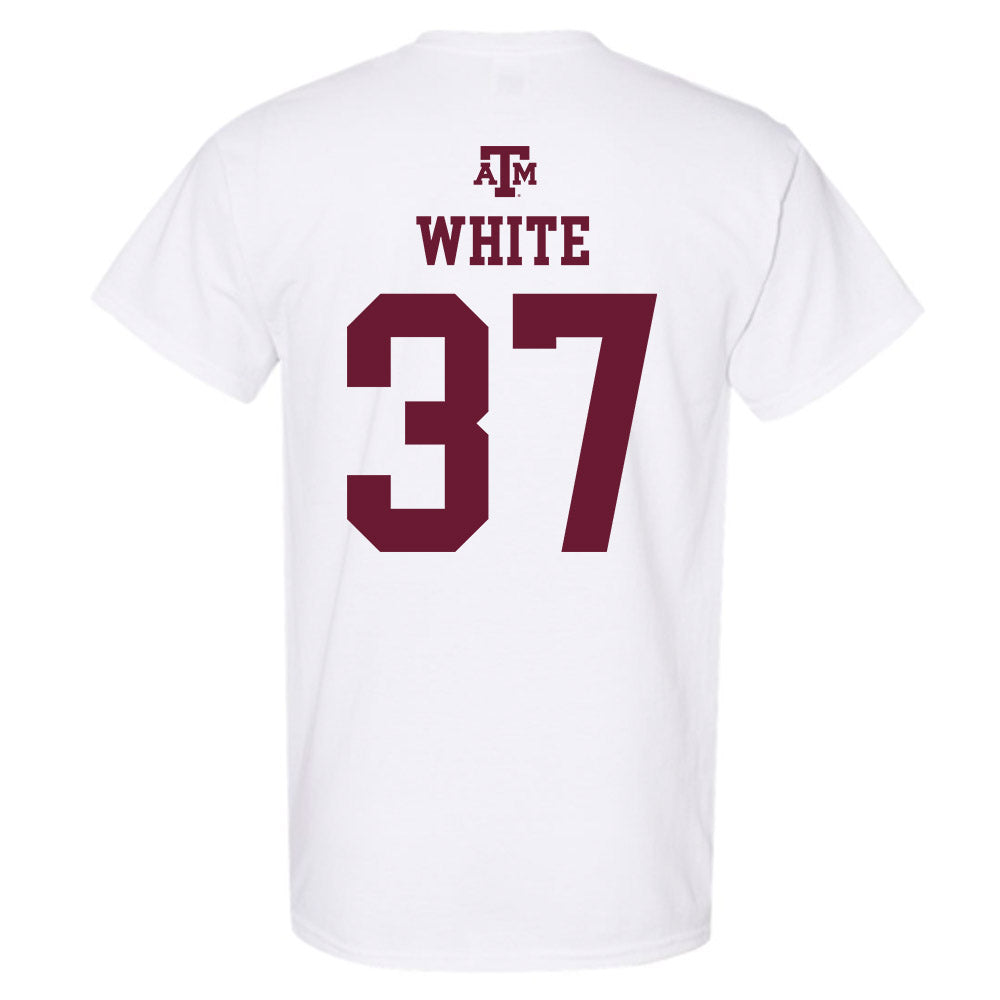 Texas A&M - NCAA Football : Tyler White - White Out 2026 T-Shirt-1