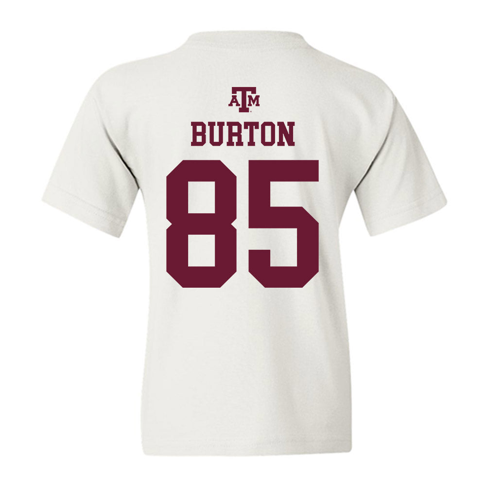 Texas A&M - NCAA Football : Chase Burton - White Out 2026 Youth T-Shirt-1