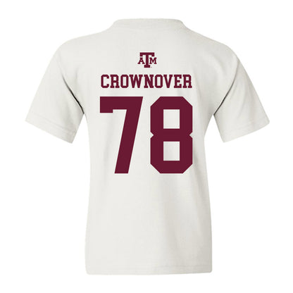 Texas A&M - NCAA Football : Dametrious Crownover - White Out 2026 Youth T-Shirt-1