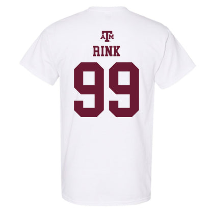 Texas A&M - NCAA Football : Landon Rink - White Out 2026 T-Shirt-1