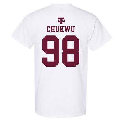 Texas A&M - NCAA Football : Jesse Chukwu - White Out 2026 T-Shirt-1