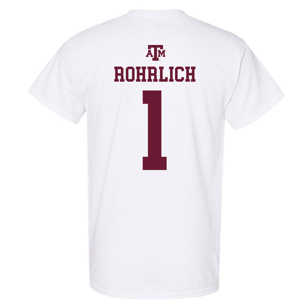 Texas A&M - NCAA Softball : Reagan Rohrlich - White Out 2026 T-Shirt-1