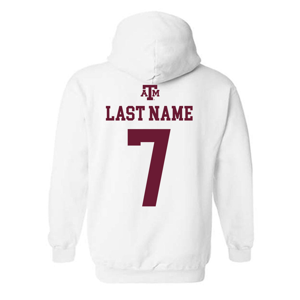Texas A&M - NCAA Football : Tyreek Chappell - White Out 2026 Hooded Sweatshirt-1