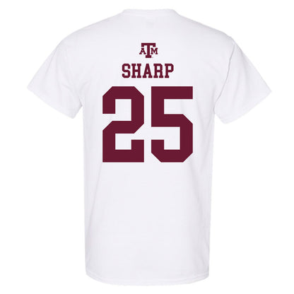 Texas A&M - NCAA Women's Volleyball : Eliza Sharp - White Out 2026 T-Shirt-1