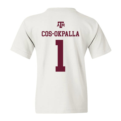 Texas A&M - NCAA Women's Volleyball : Ifenna Cos-Okpalla - White Out 2026 Youth T-Shirt-1