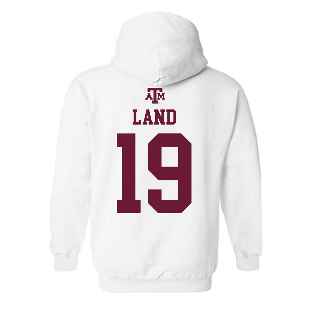 Texas A&M - NCAA Football : Paxton Land - White Out 2026 Hooded Sweatshirt-1