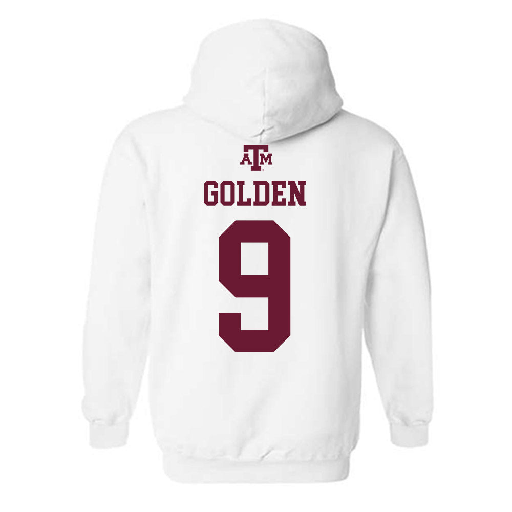 Texas A&M - NCAA Softball : Hailey Golden - White Out 2026 Hooded Sweatshirt-1
