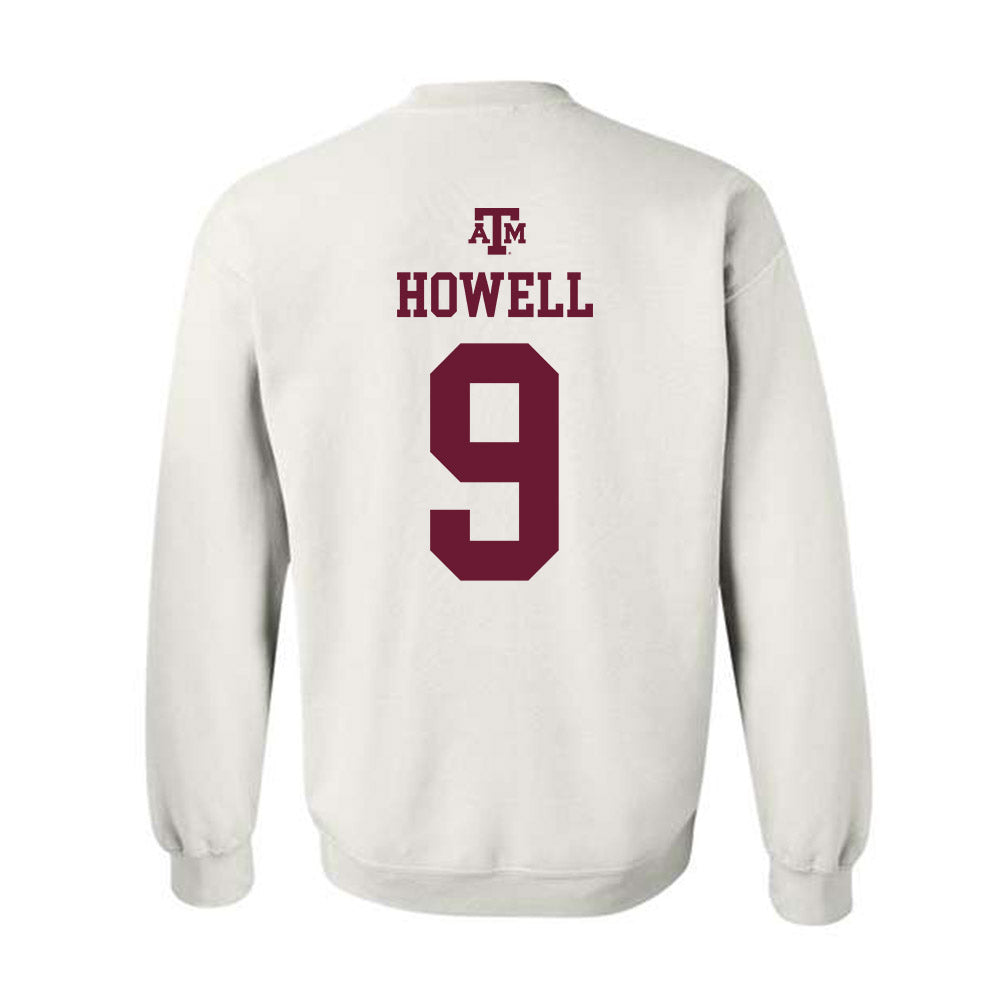 Texas A&M - NCAA Football : Cashius Howell - White Out 2026 Crewneck Sweatshirt-1