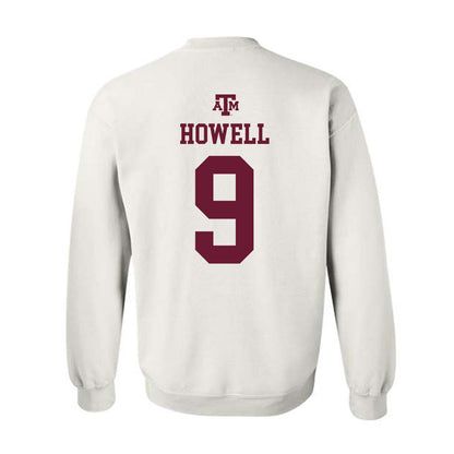 Texas A&M - NCAA Football : Cashius Howell - White Out 2026 Crewneck Sweatshirt-1