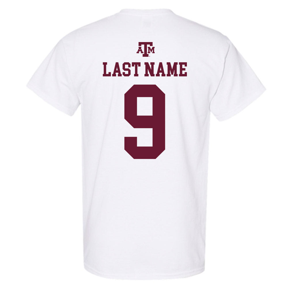 Texas A&M - NCAA Baseball : Gavin Grahovac - White Out 2026 T-Shirt-1