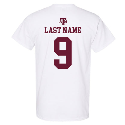 Texas A&M - NCAA Baseball : Gavin Grahovac - White Out 2026 T-Shirt-1