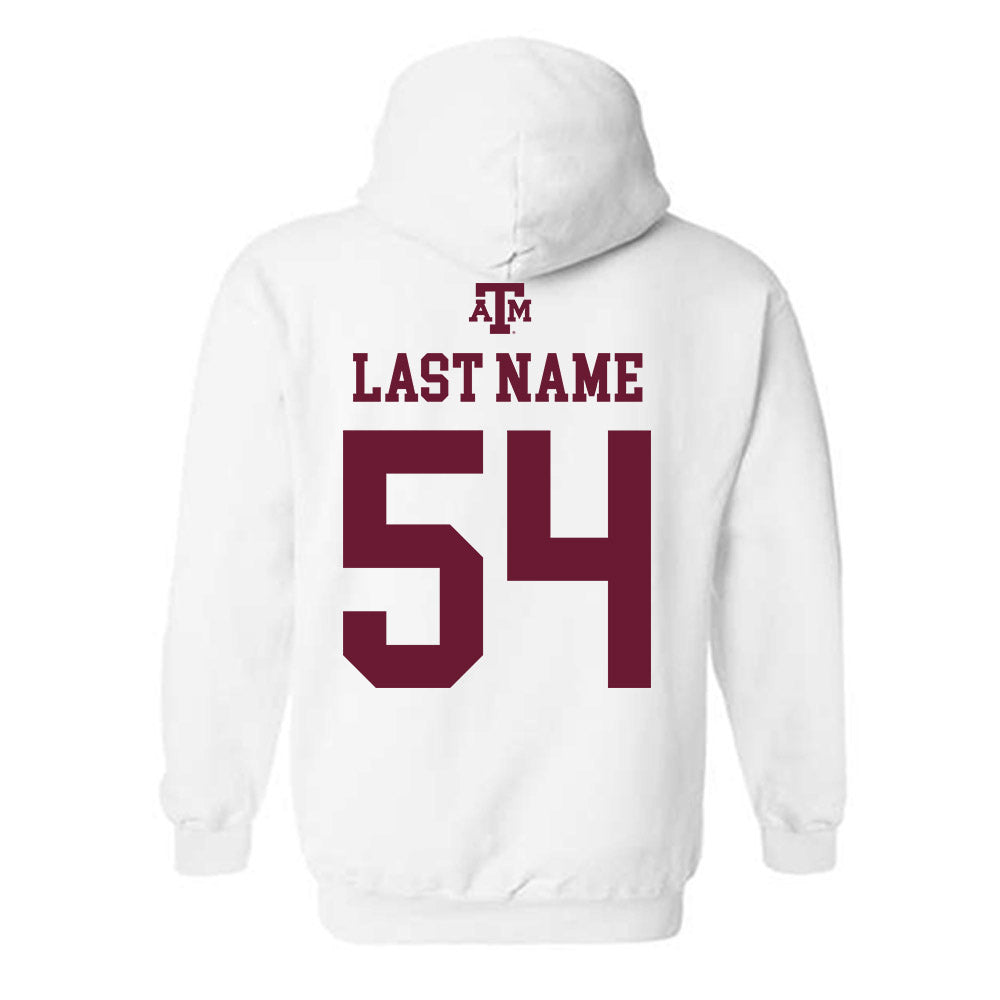 Texas A&M - NCAA Football : Jordan Lockhart - White Out 2026 Hooded Sweatshirt-1