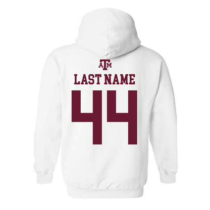 Texas A&M - NCAA Baseball : Cooper Fulbright - White Out 2026 Hooded Sweatshirt-1