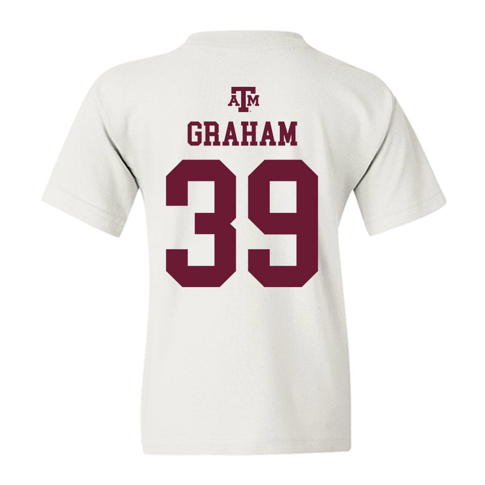 Texas A&M - NCAA Football : Adam Graham - White Out 2026 Youth T-Shirt-1
