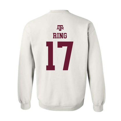 Texas A&M - NCAA Women's Volleyball : Natalie Ring - White Out 2026 Crewneck Sweatshirt-1
