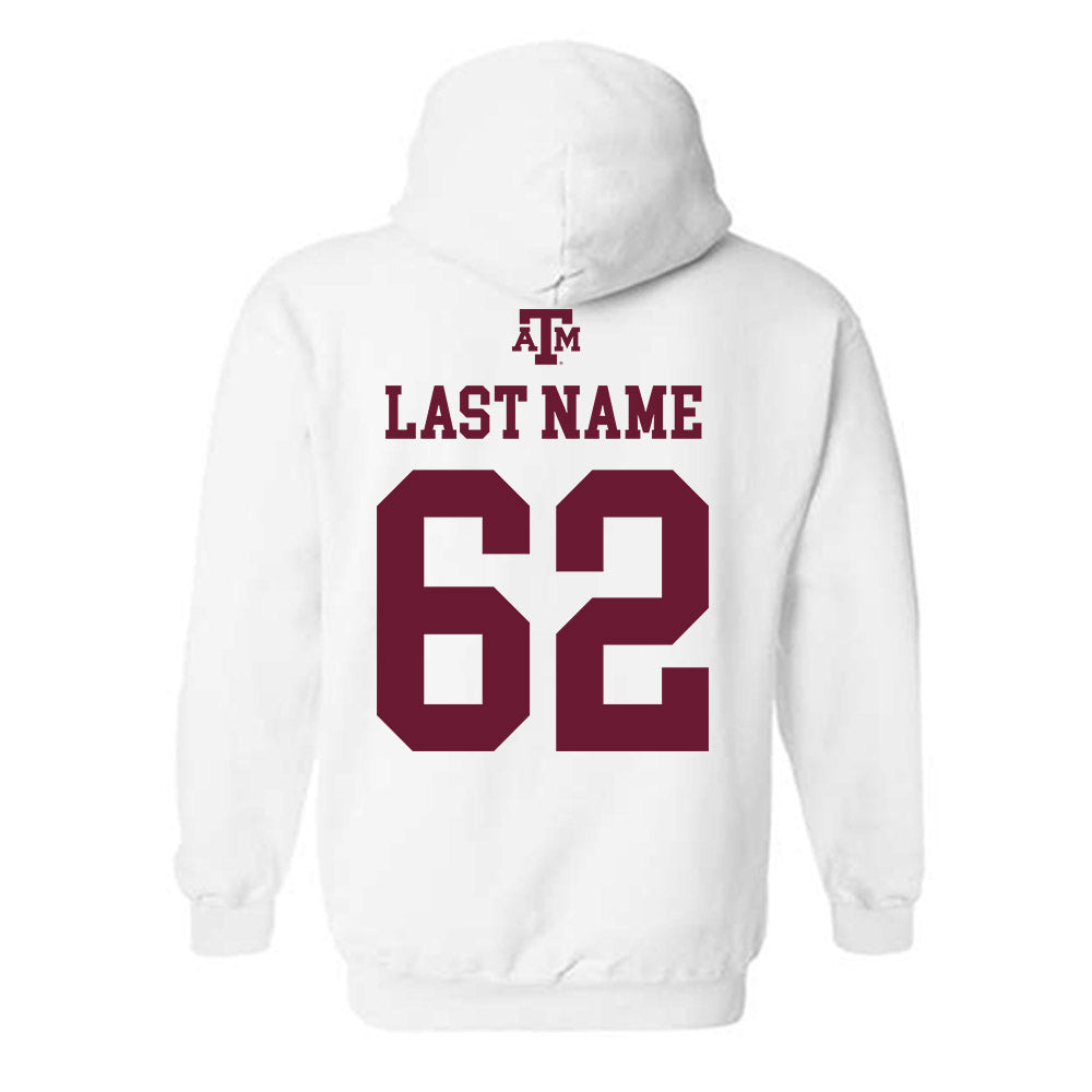 Texas A&M - NCAA Football : Marcus Garcia - White Out 2026 Hooded Sweatshirt-1