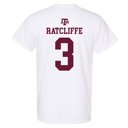 Texas A&M - NCAA Football : Marcus Ratcliffe - White Out 2026 T-Shirt-1