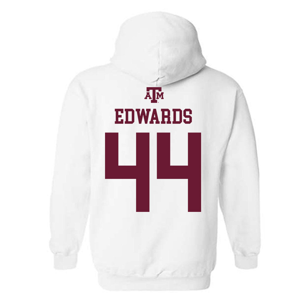 Texas A&M - NCAA Softball : Tallen Edwards - White Out 2026 Hooded Sweatshirt-1