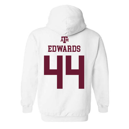 Texas A&M - NCAA Softball : Tallen Edwards - White Out 2026 Hooded Sweatshirt-1
