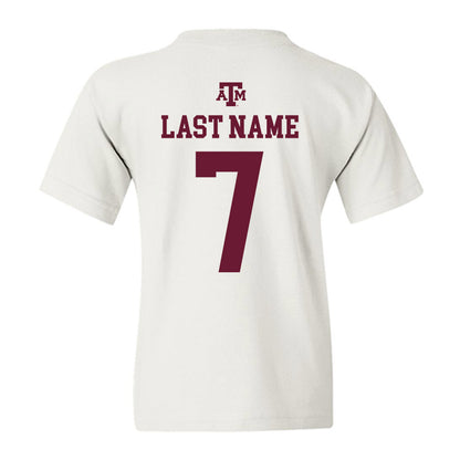 Texas A&M - NCAA Football : Kevin Concepcion - White Out 2026 Youth T-Shirt-1