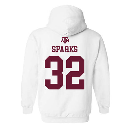 Texas A&M - NCAA Softball : Grace Sparks - White Out 2026 Hooded Sweatshirt-1