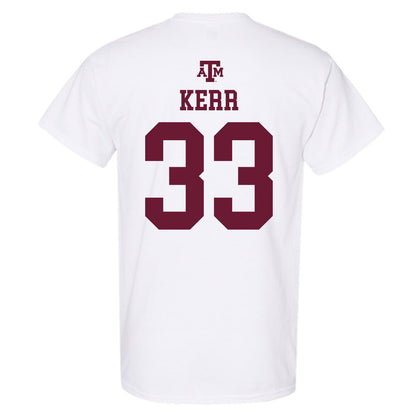 Texas A&M - NCAA Football : Jarred Kerr - White Out 2026 T-Shirt-1